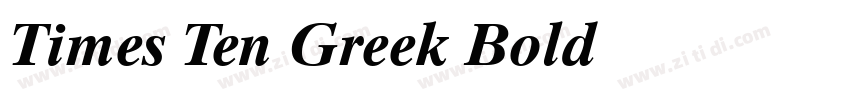 Times Ten Greek Bold字体转换